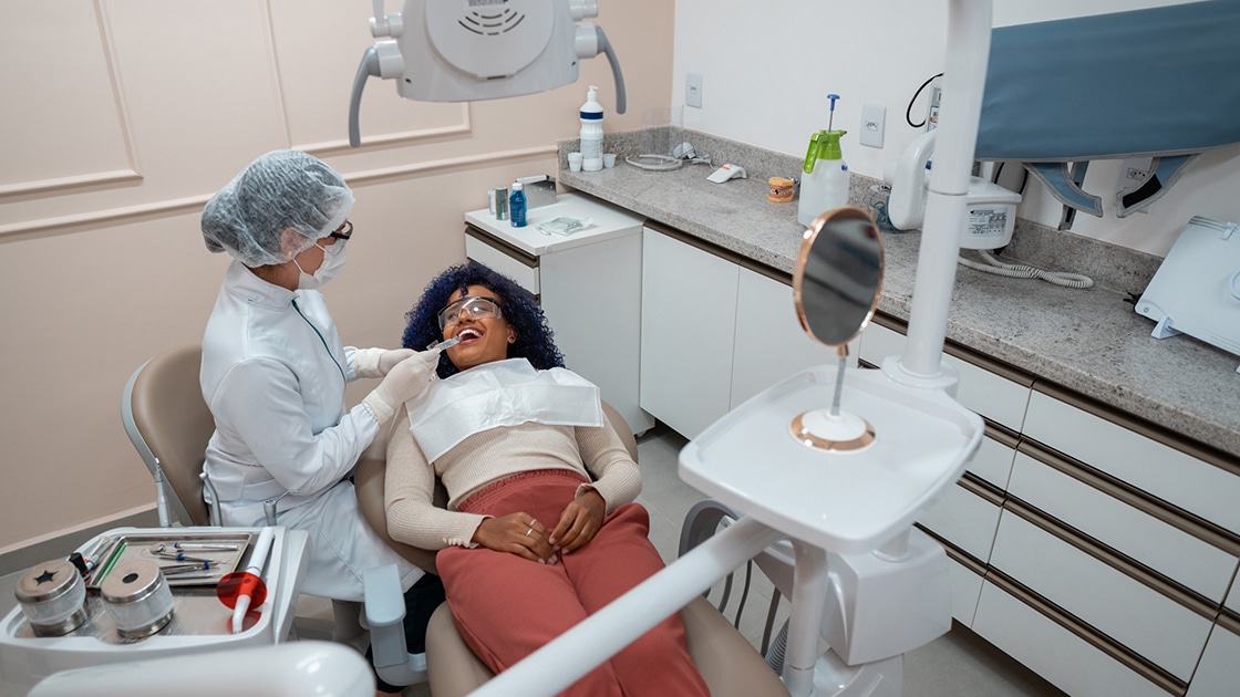 Patient in Dental Chair Photo